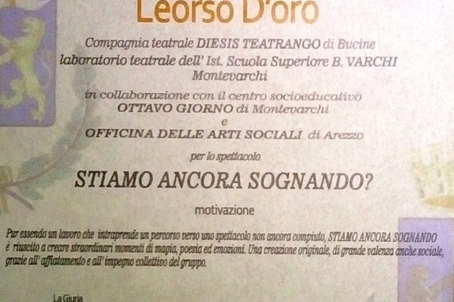 Leorso D’oro a “Stiamo ancora sognando?”